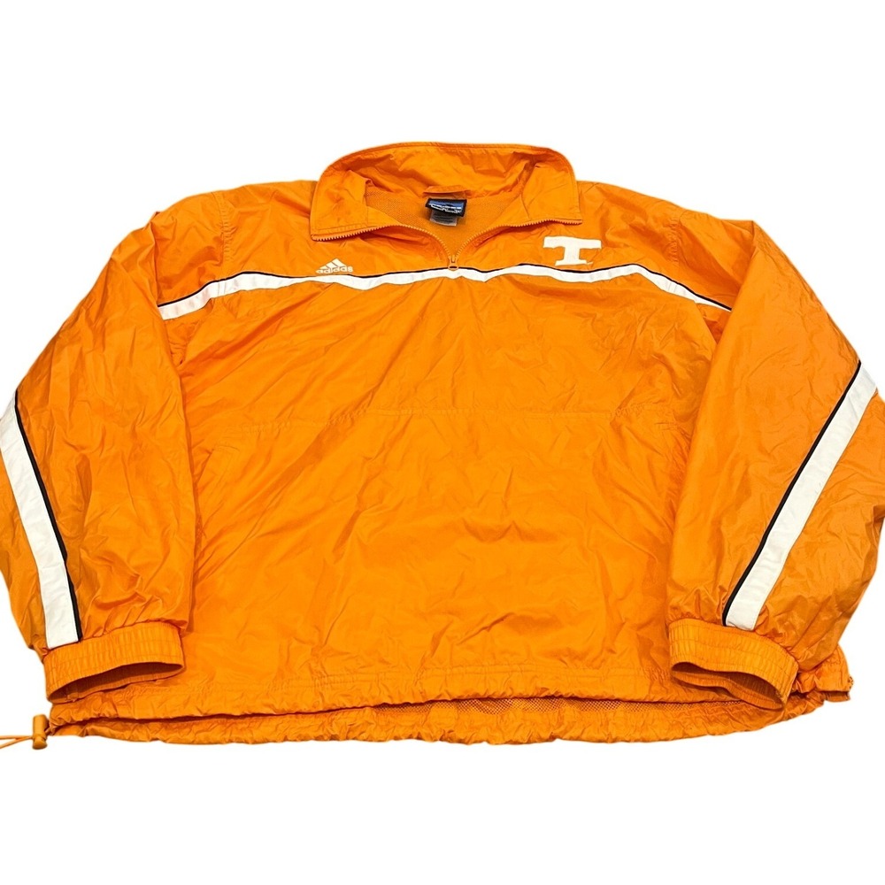 Vintage Adidas Windbreaker Pullover XL Tennessee Volunteers 1/4 Zip Jacket